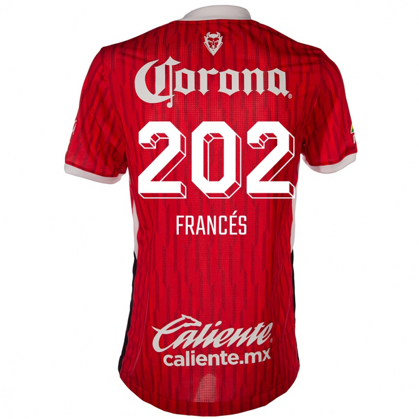 Niño Fútbol Camiseta Lenin Francés #202 Rojo Blanco 1ª Equipación 2024/25