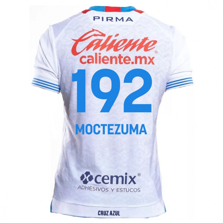 Niño Fútbol Camiseta Brayan Moctezuma #192 Blanco Azul 2ª Equipación 2024/25