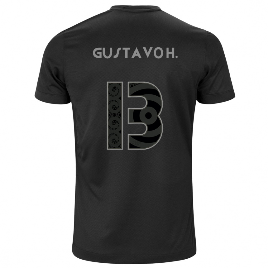 Niño Fútbol Camiseta Gustavo Henrique #13 Negro 2ª Equipación 2024/25