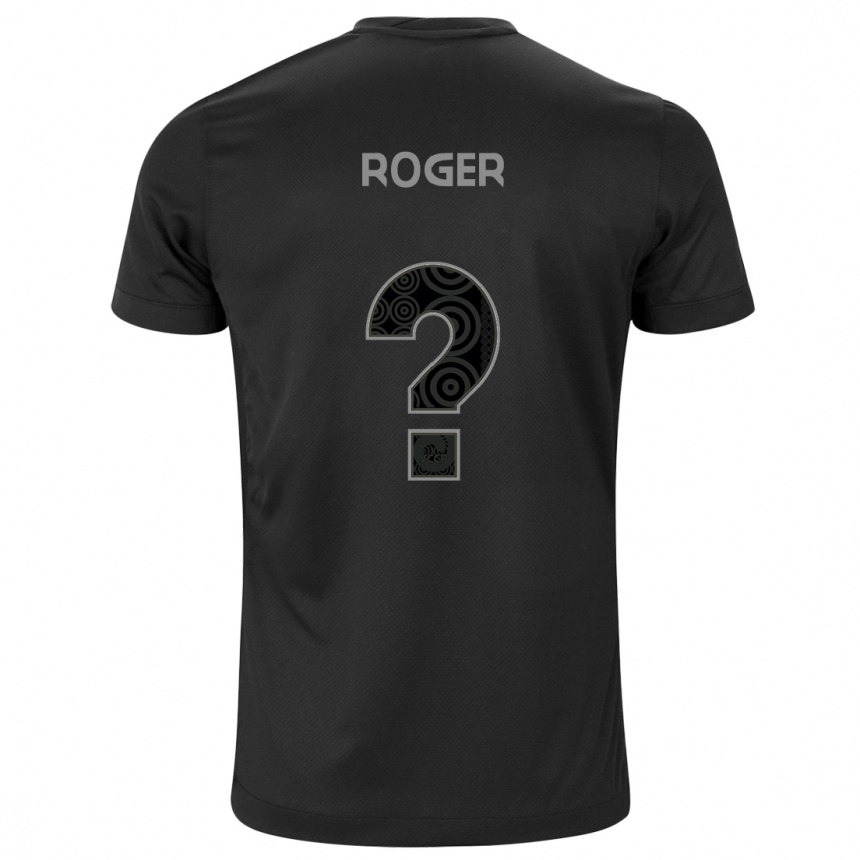 Niño Fútbol Camiseta Matheus Roger #0 Negro 2ª Equipación 2024/25