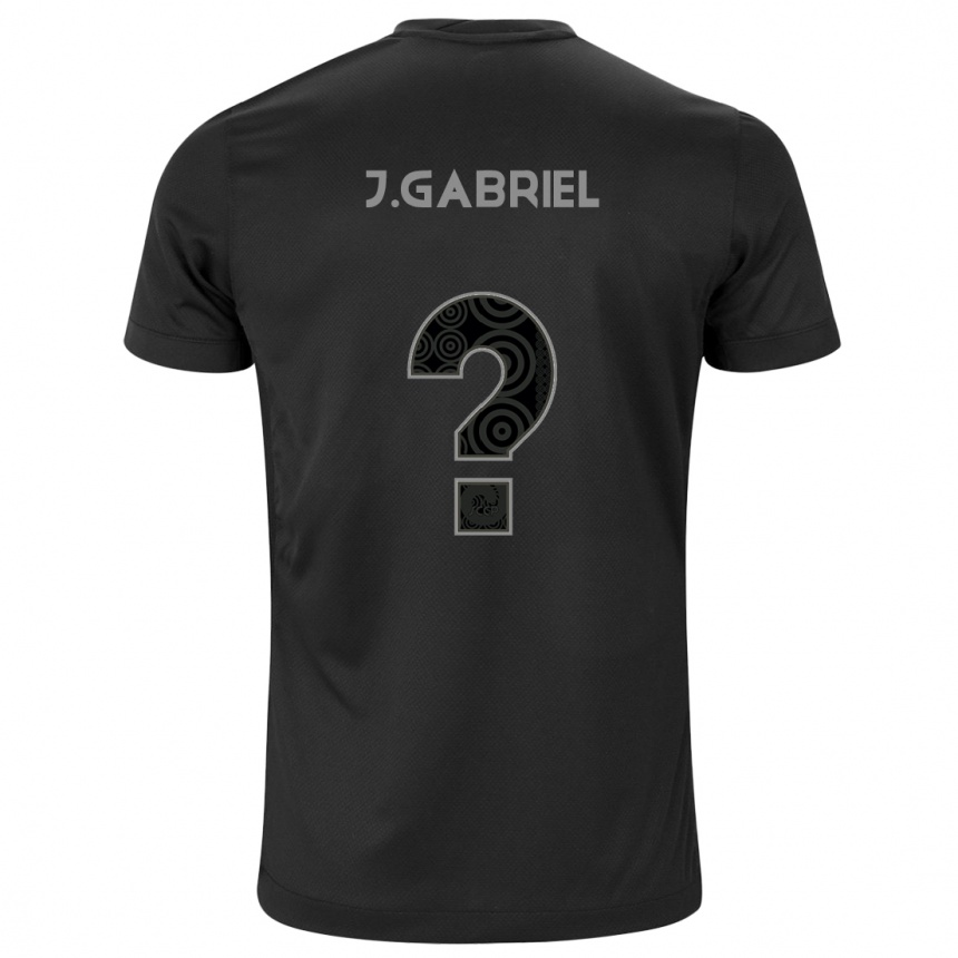 Niño Fútbol Camiseta João Gabriel #6 Negro 2ª Equipación 2024/25