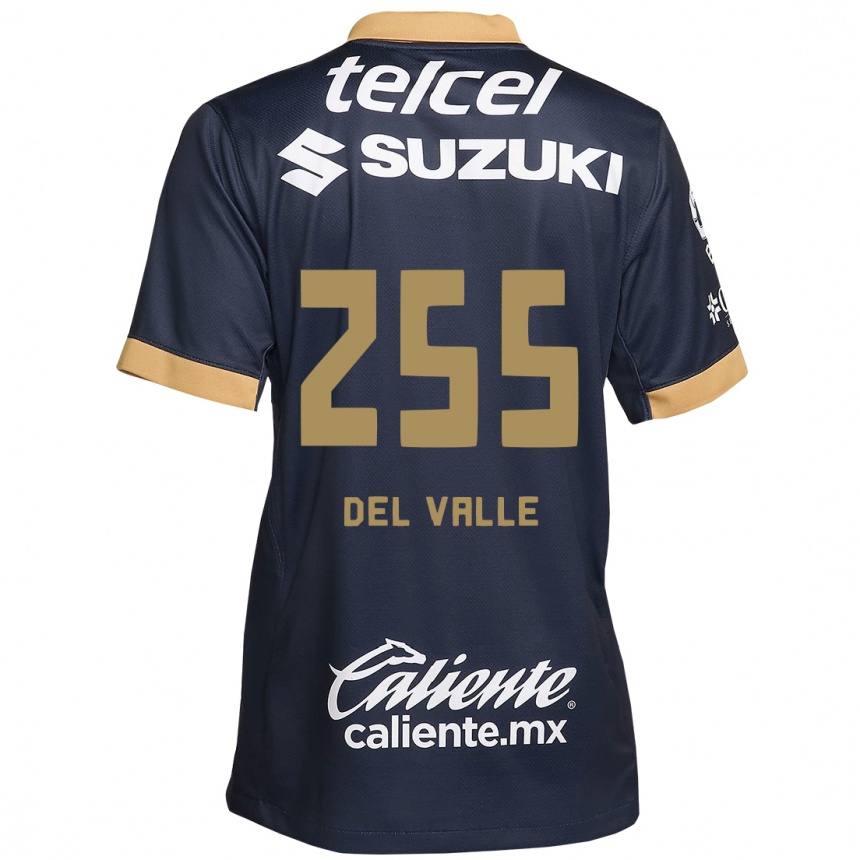 Niño Fútbol Camiseta Yonathan Del Valle #255 Obsidiana Dorada Blanca 2ª Equipación 2024/25