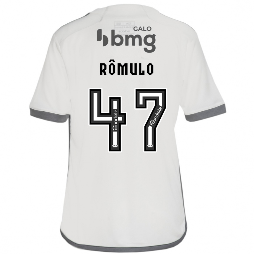 Niño Fútbol Camiseta Rômulo #47 Blanquecino 2ª Equipación 2024/25