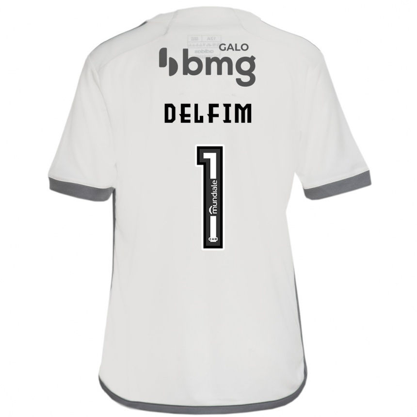 Niño Fútbol Camiseta Gabriel Delfim #1 Blanquecino 2ª Equipación 2024/25