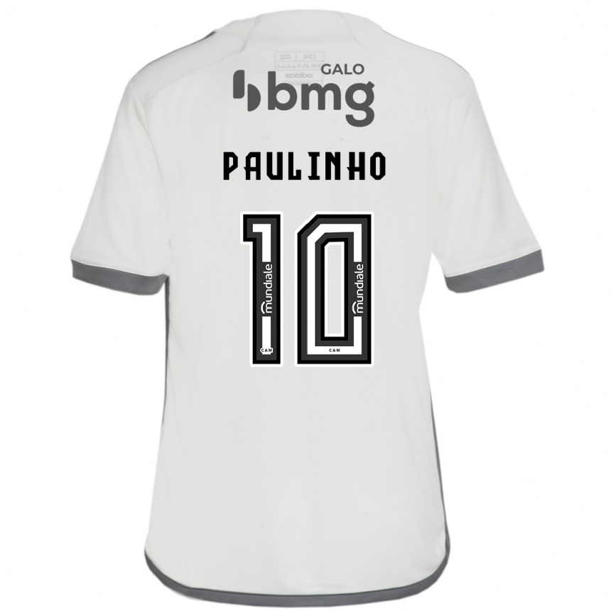 Niño Fútbol Camiseta Paulinho #10 Blanquecino 2ª Equipación 2024/25