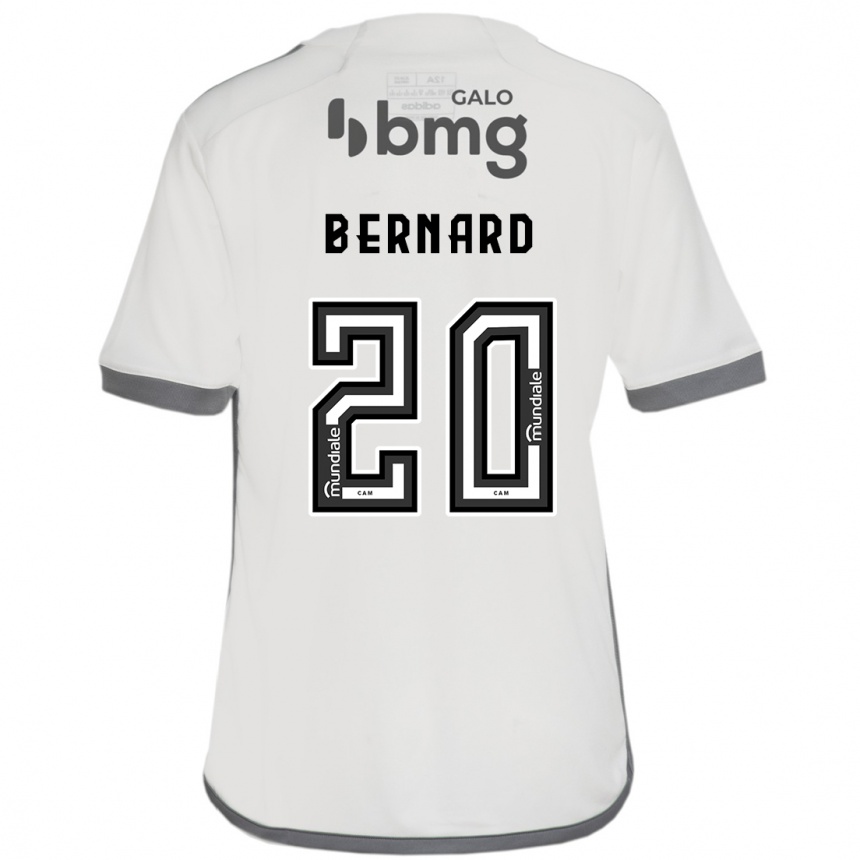 Niño Fútbol Camiseta Bernard #20 Blanquecino 2ª Equipación 2024/25