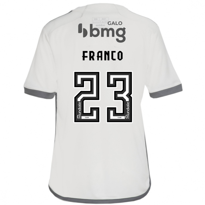 Niño Fútbol Camiseta Alan Franco #23 Blanquecino 2ª Equipación 2024/25