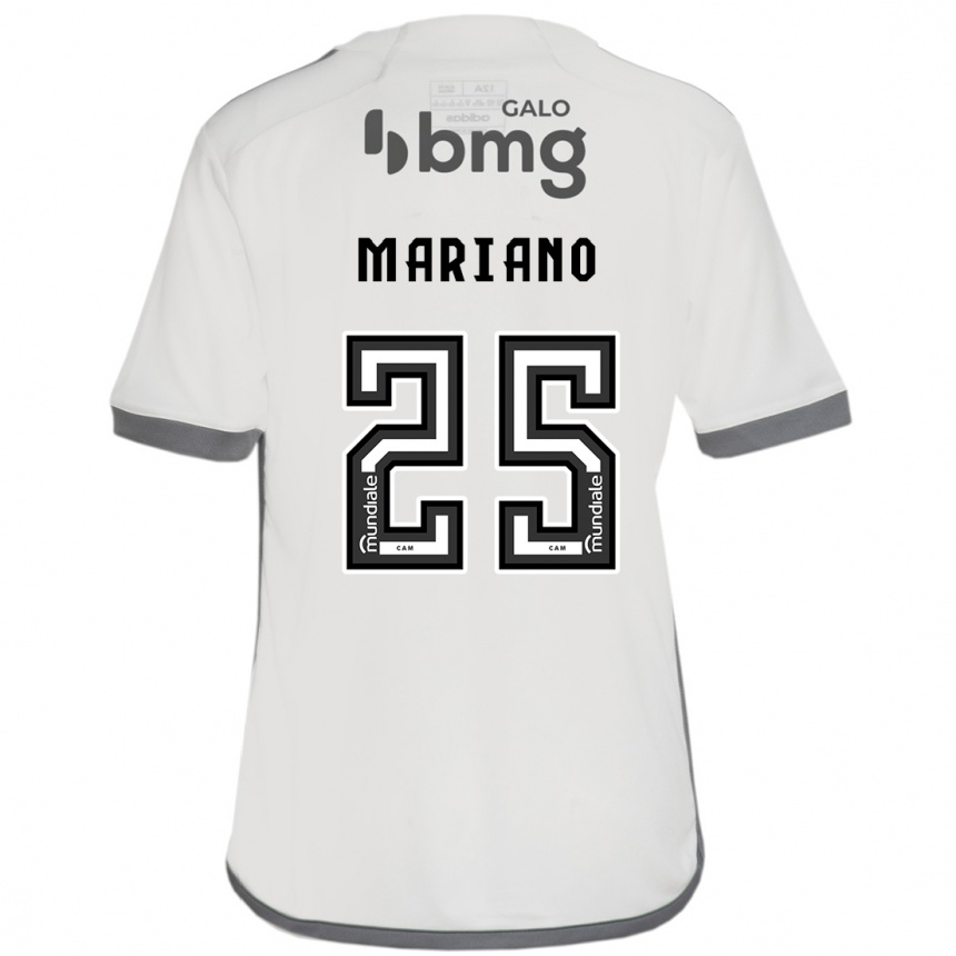 Niño Fútbol Camiseta Mariano #25 Blanquecino 2ª Equipación 2024/25