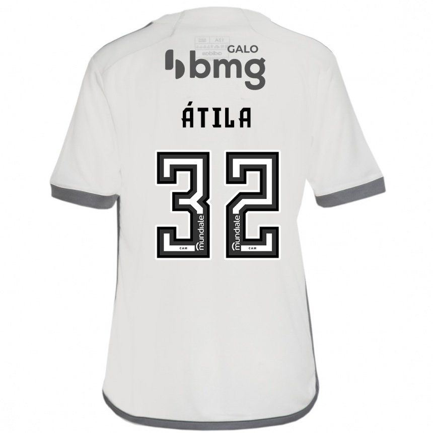 Niño Fútbol Camiseta Gabriel Átila #32 Blanquecino 2ª Equipación 2024/25