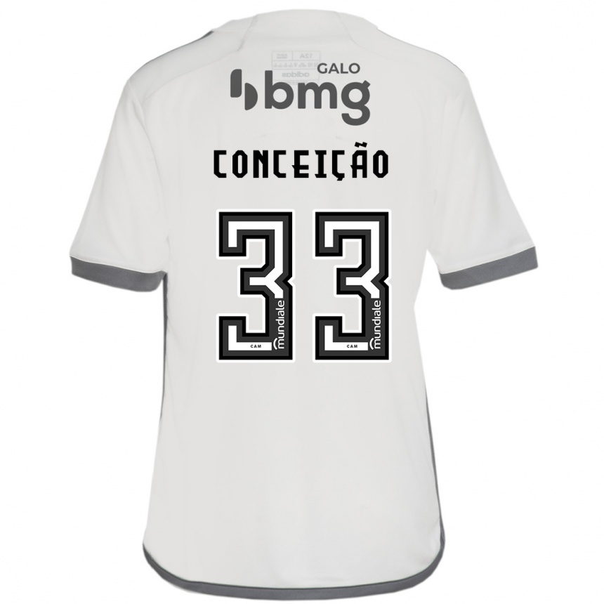 Niño Fútbol Camiseta Robert Conceição #33 Blanquecino 2ª Equipación 2024/25