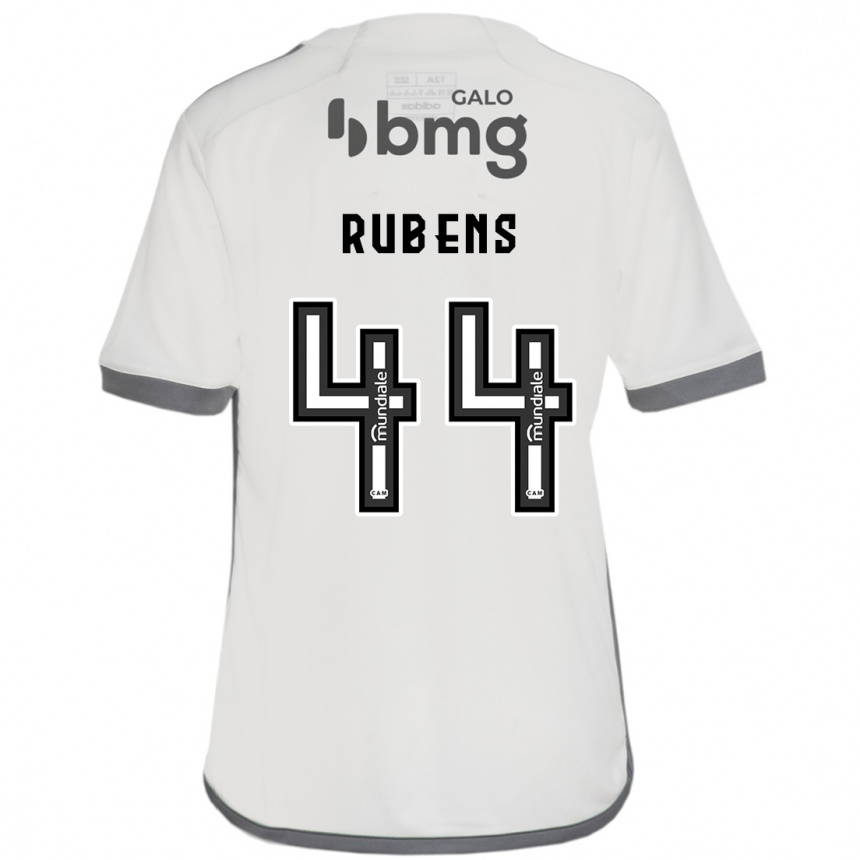 Niño Fútbol Camiseta Rubens #44 Blanquecino 2ª Equipación 2024/25