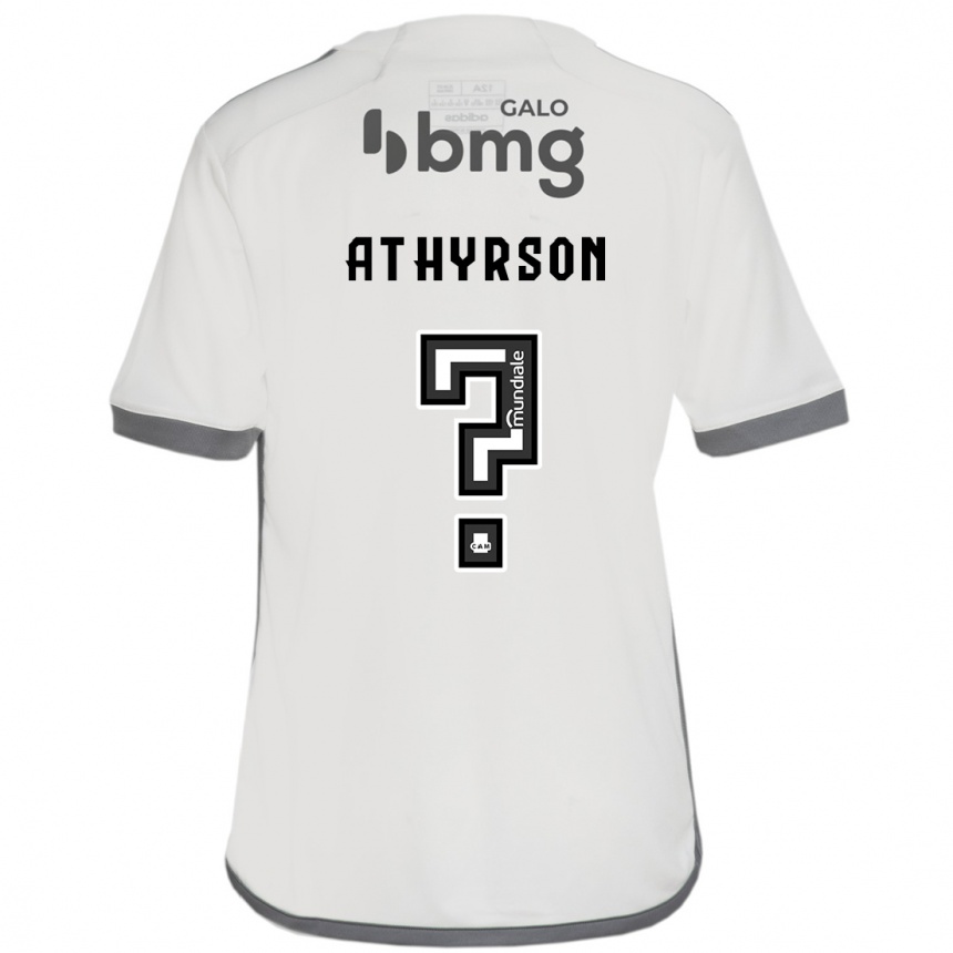 Niño Fútbol Camiseta Athyrson #0 Blanquecino 2ª Equipación 2024/25