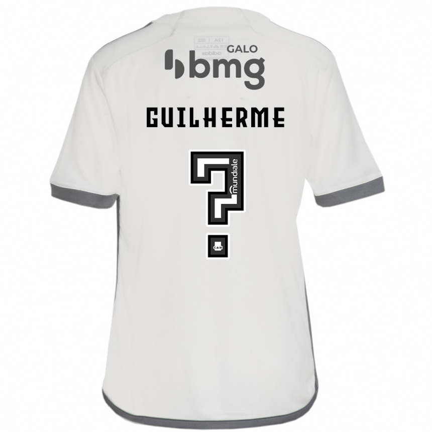 Niño Fútbol Camiseta Kauan Guilherme #0 Blanquecino 2ª Equipación 2024/25