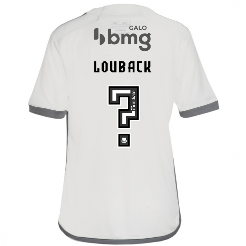 Niño Fútbol Camiseta Lucas Louback #0 Blanquecino 2ª Equipación 2024/25