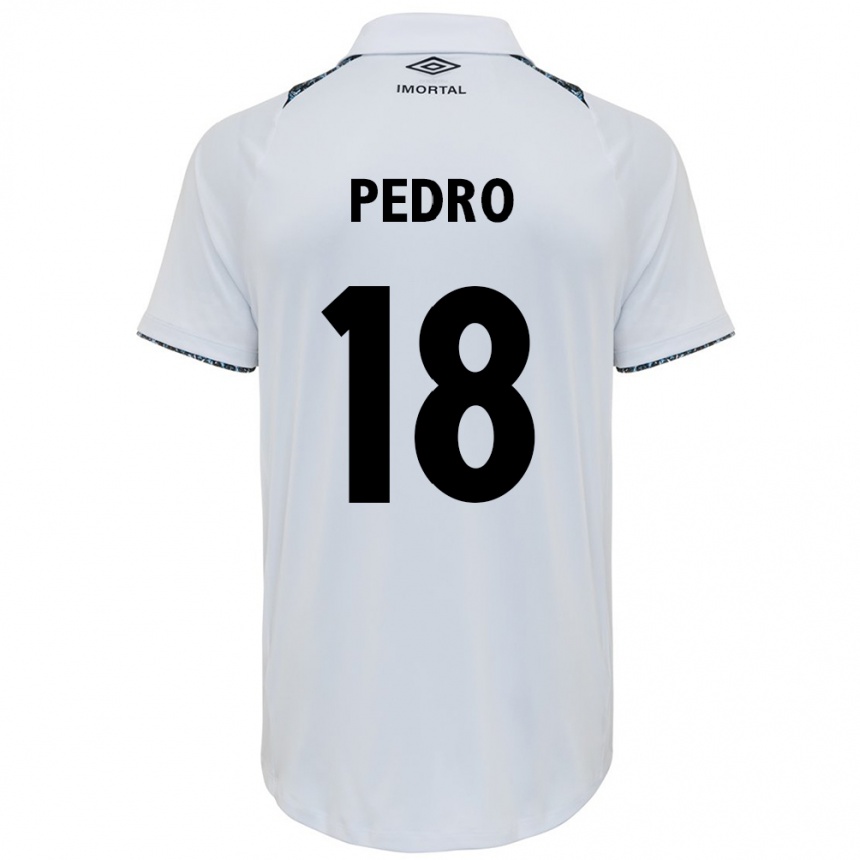 Niño Fútbol Camiseta João Pedro #18 Blanco Azul 2ª Equipación 2024/25