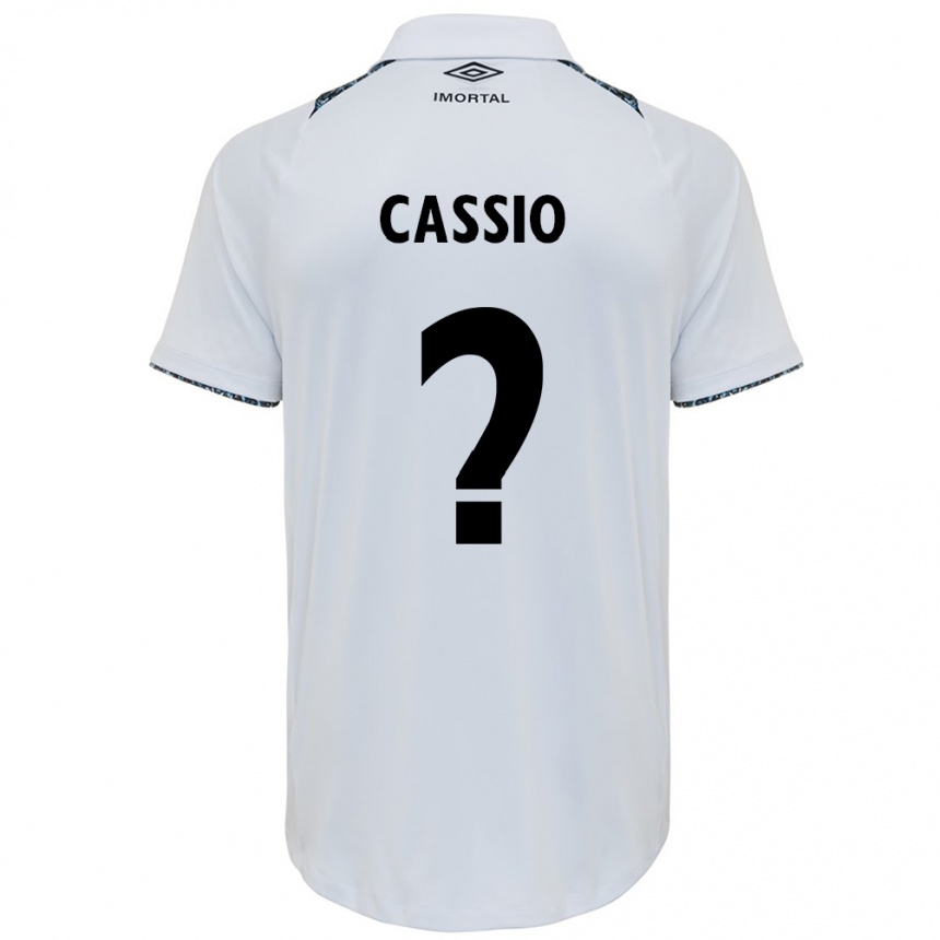 Niño Fútbol Camiseta Cássio #0 Blanco Azul 2ª Equipación 2024/25