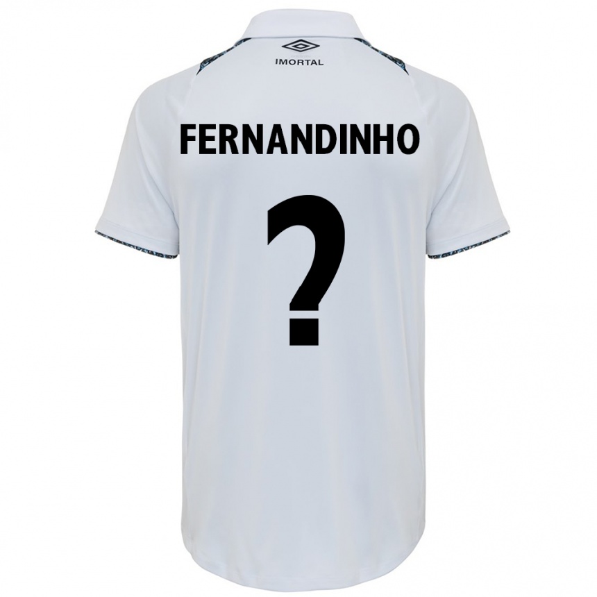 Niño Fútbol Camiseta Fernandinho #0 Blanco Azul 2ª Equipación 2024/25