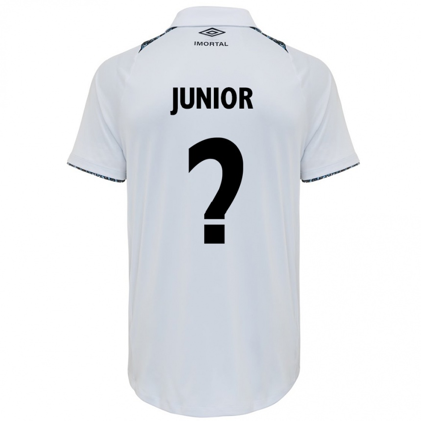 Niño Fútbol Camiseta Artur Junior #0 Blanco Azul 2ª Equipación 2024/25