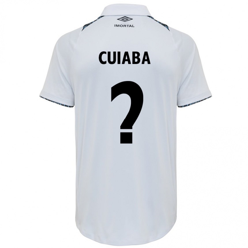 Niño Fútbol Camiseta Pedro Cuiabá #0 Blanco Azul 2ª Equipación 2024/25