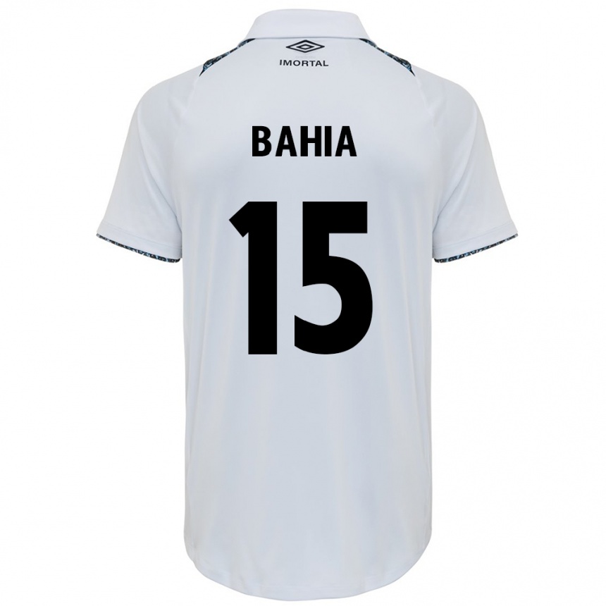 Niño Fútbol Camiseta Raíssa Bahia #15 Blanco Azul 2ª Equipación 2024/25