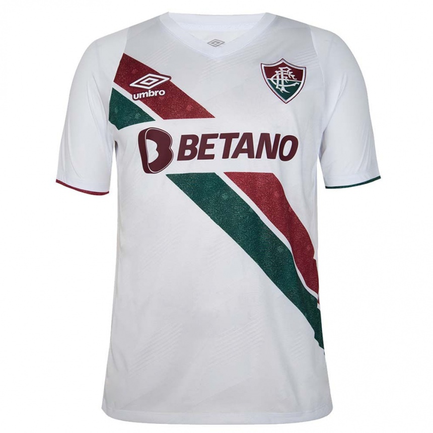 Niño Fútbol Camiseta David Terans #80 Blanco Verde Granate 2ª Equipación 2024/25