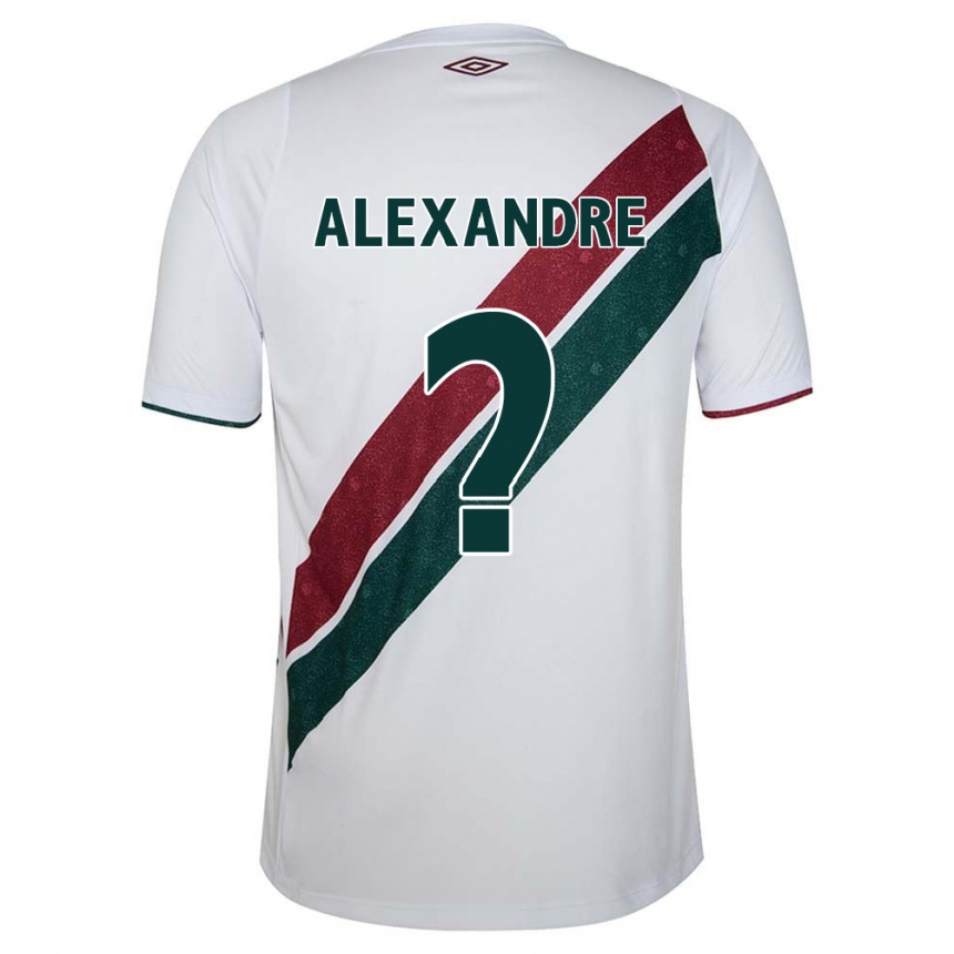 Niño Fútbol Camiseta Alexandre #0 Blanco Verde Granate 2ª Equipación 2024/25