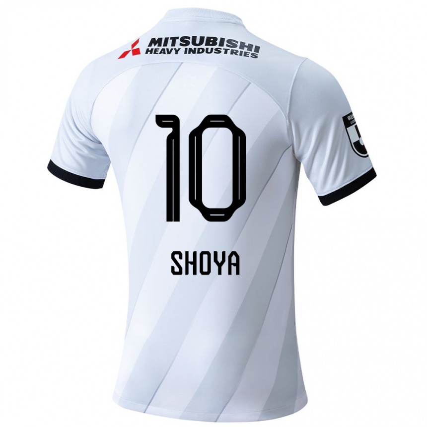 Niño Fútbol Camiseta Shoya Nakajima #10 Gris Blanco 2ª Equipación 2024/25