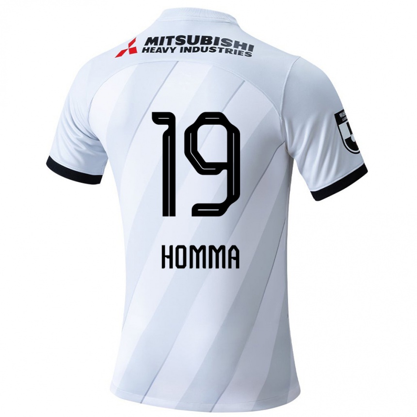 Niño Fútbol Camiseta Shion Homma #19 Gris Blanco 2ª Equipación 2024/25