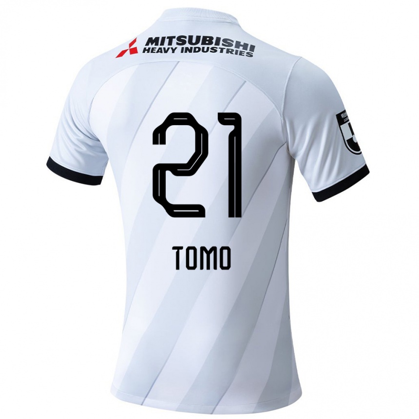 Niño Fútbol Camiseta Tomoaki Okubo #21 Gris Blanco 2ª Equipación 2024/25