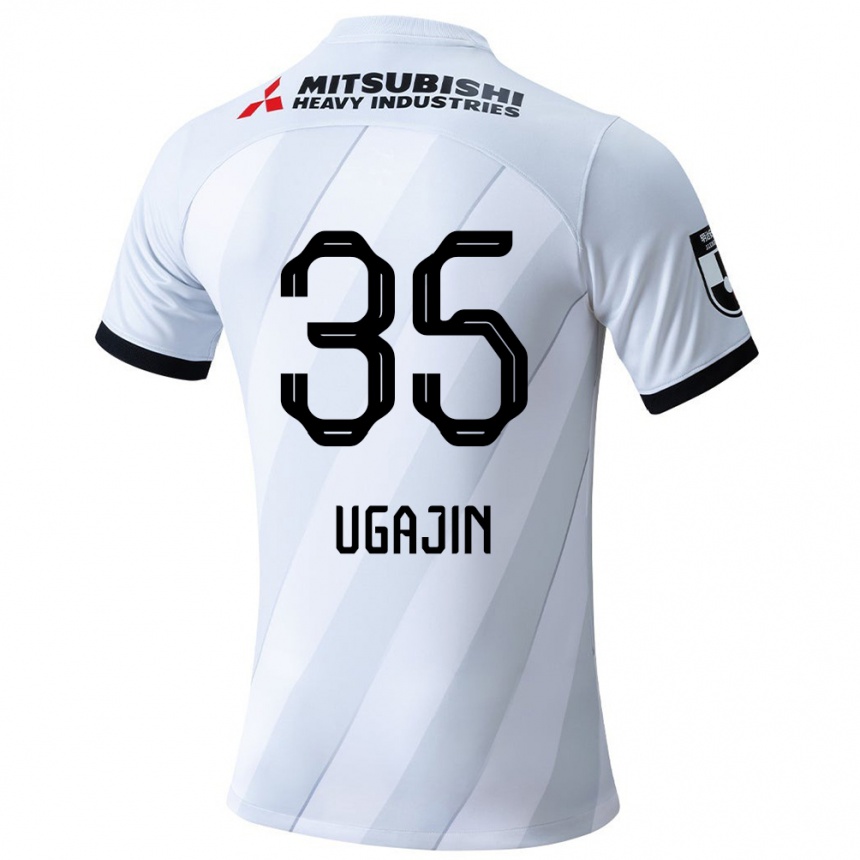 Niño Fútbol Camiseta Tomoya Ugajin #35 Gris Blanco 2ª Equipación 2024/25