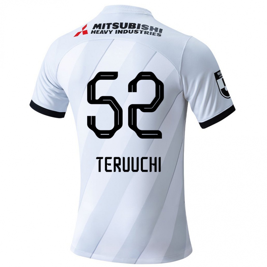 Niño Fútbol Camiseta Toshikazu Teruuchi #52 Gris Blanco 2ª Equipación 2024/25