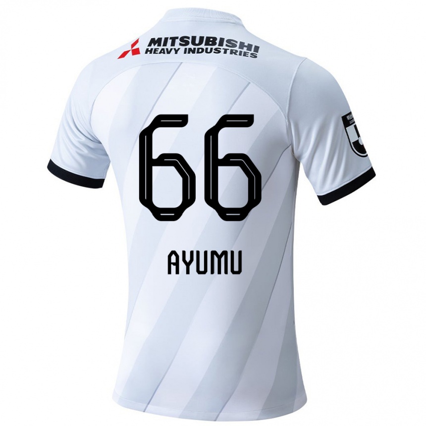 Niño Fútbol Camiseta Ayumu Ohata #66 Gris Blanco 2ª Equipación 2024/25