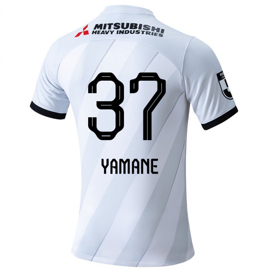 Niño Fútbol Camiseta Katsutoshi Yamane #37 Gris Blanco 2ª Equipación 2024/25