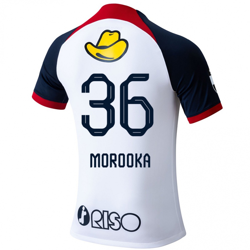 Niño Fútbol Camiseta Shu Morooka #36 Blanco Azul Rojo 2ª Equipación 2024/25