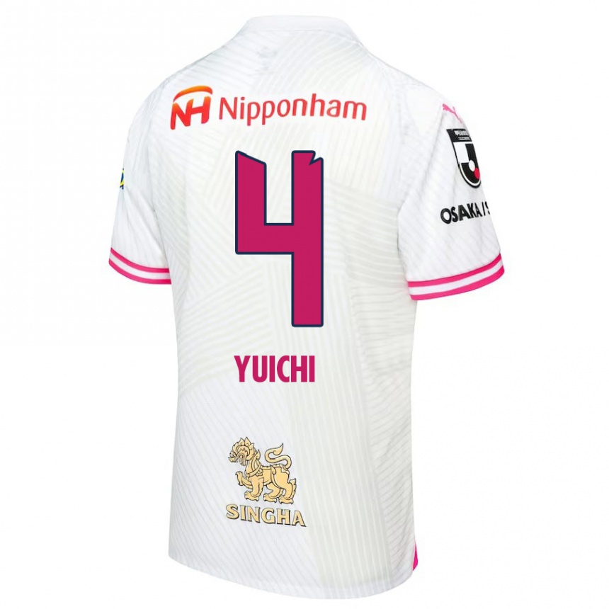 Niño Fútbol Camiseta Yuichi Hirano #4 Blanco Rosa 2ª Equipación 2024/25