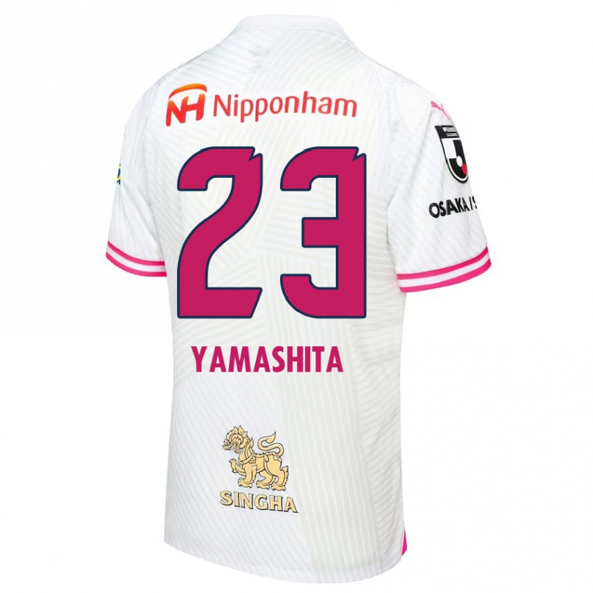 Niño Fútbol Camiseta Tatsuya Yamashita #23 Blanco Rosa 2ª Equipación 2024/25