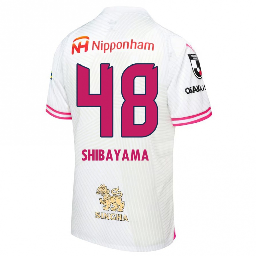 Niño Fútbol Camiseta Masaya Shibayama #48 Blanco Rosa 2ª Equipación 2024/25