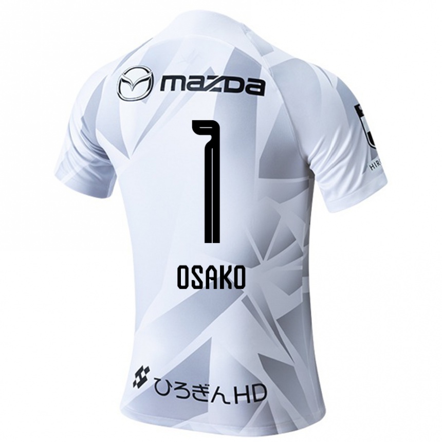 Niño Fútbol Camiseta Keisuke Osako #1 Blanco Gris Negro 2ª Equipación 2024/25