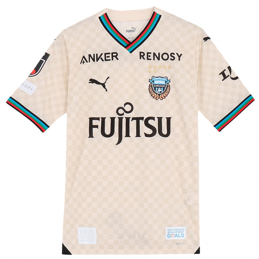 Niño Fútbol Camiseta Yuichi Maruyama #35 Blanco Gris 2ª Equipación 2024/25