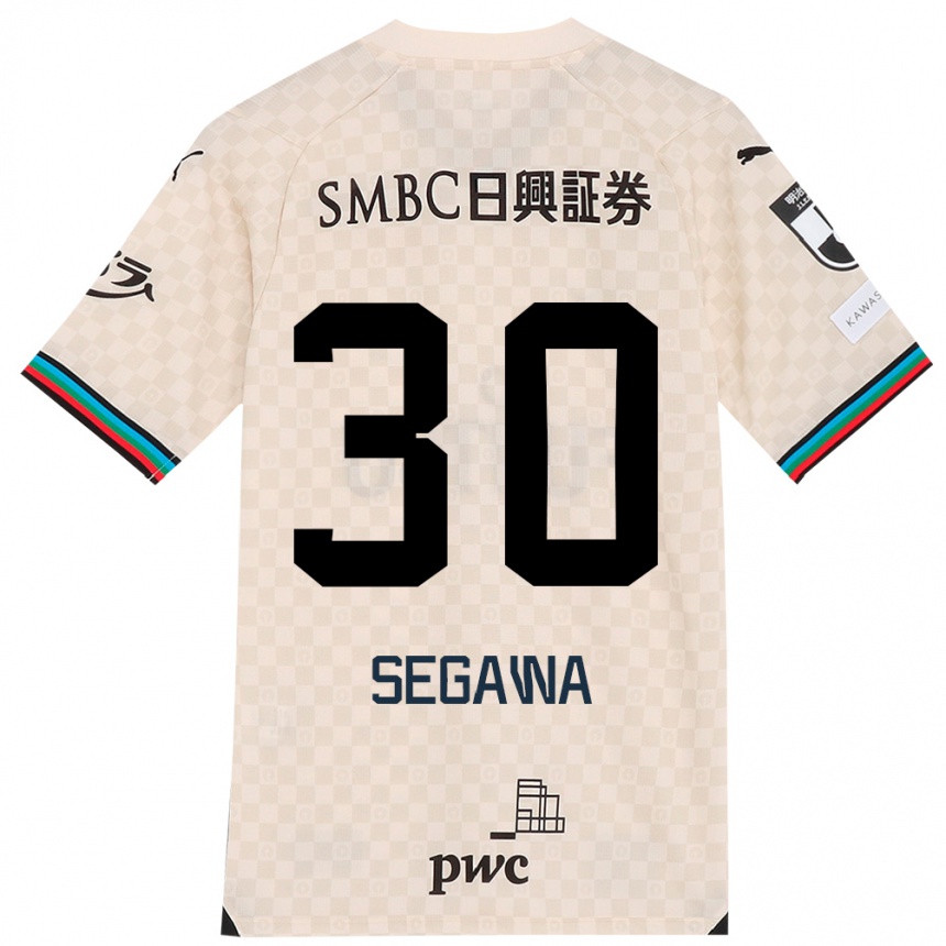 Niño Fútbol Camiseta Yusuke Segawa #30 Blanco Gris 2ª Equipación 2024/25