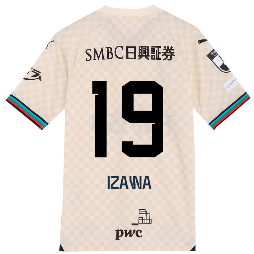 Niño Fútbol Camiseta Haruki Izawa #19 Blanco Gris 2ª Equipación 2024/25