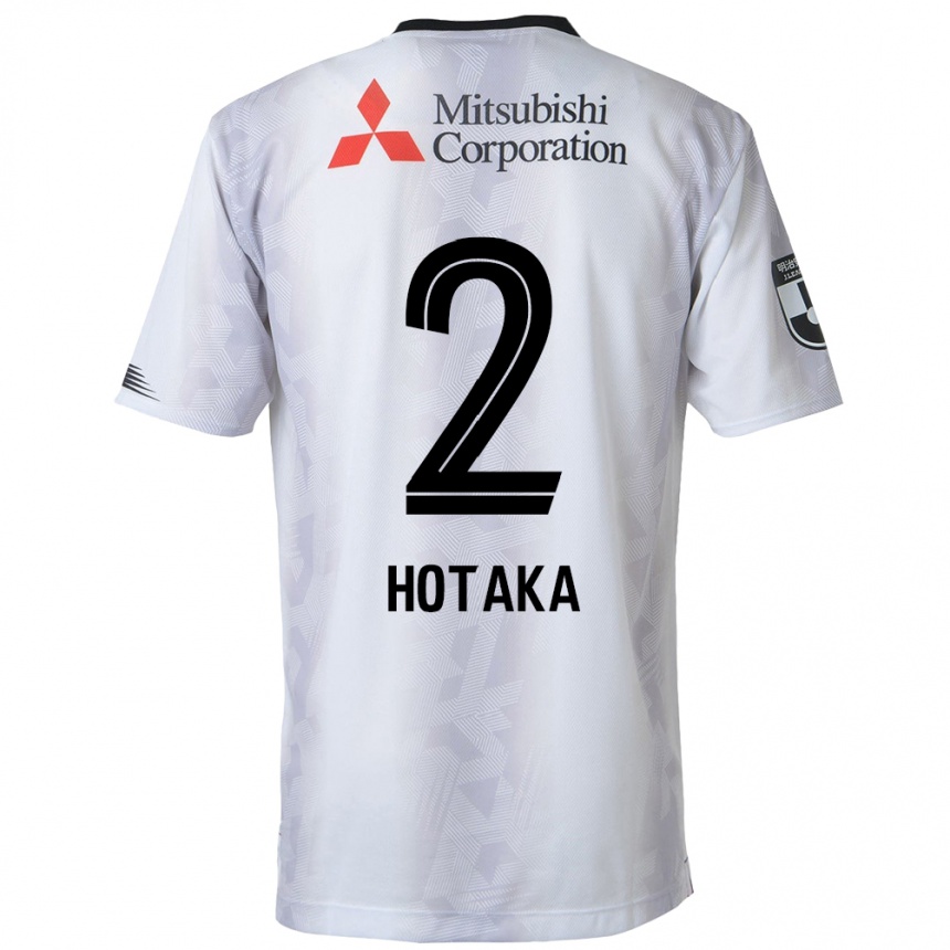 Niño Fútbol Camiseta Hotaka Nakamura #2 Blanco Negro 2ª Equipación 2024/25