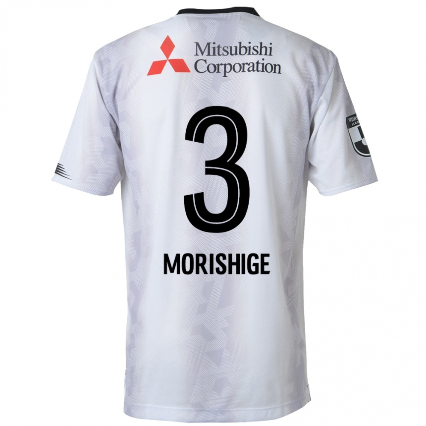 Niño Fútbol Camiseta Masato Morishige #3 Blanco Negro 2ª Equipación 2024/25