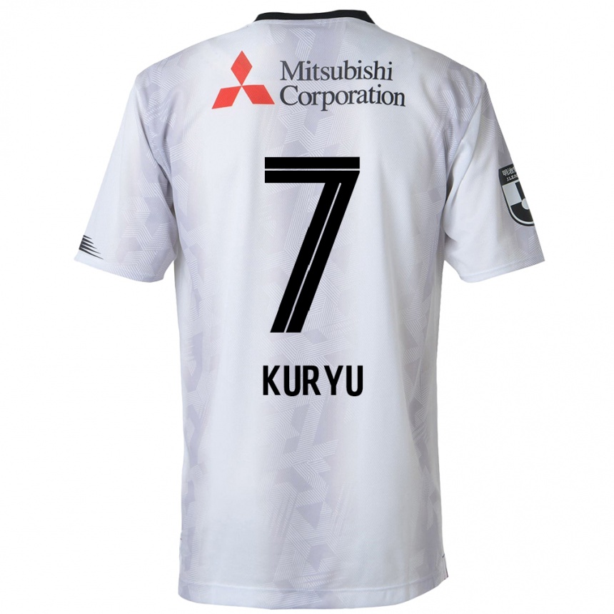 Niño Fútbol Camiseta Kuryu Matsuki #7 Blanco Negro 2ª Equipación 2024/25