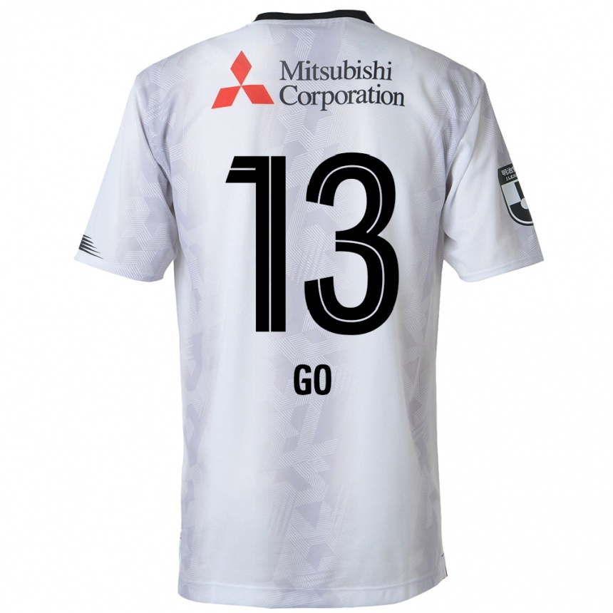 Niño Fútbol Camiseta Go Hatano #13 Blanco Negro 2ª Equipación 2024/25