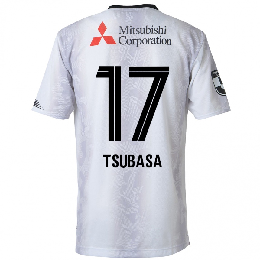 Niño Fútbol Camiseta Tsubasa Terayama #17 Blanco Negro 2ª Equipación 2024/25