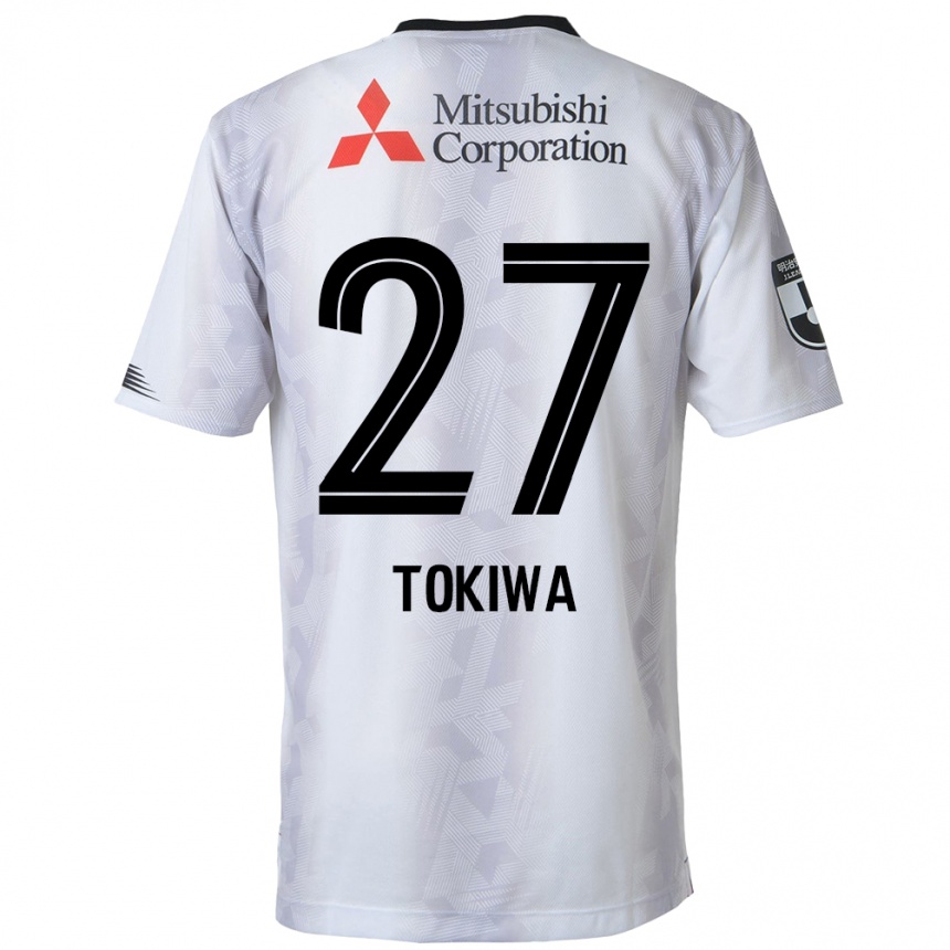 Niño Fútbol Camiseta Kyota Tokiwa #27 Blanco Negro 2ª Equipación 2024/25