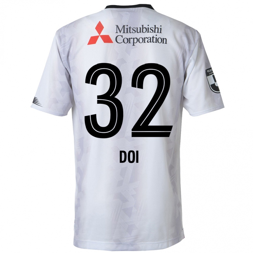 Niño Fútbol Camiseta Kanta Doi #32 Blanco Negro 2ª Equipación 2024/25