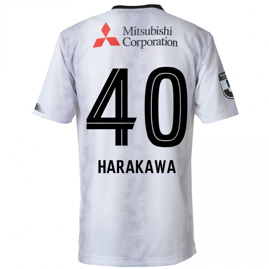 Niño Fútbol Camiseta Riki Harakawa #40 Blanco Negro 2ª Equipación 2024/25