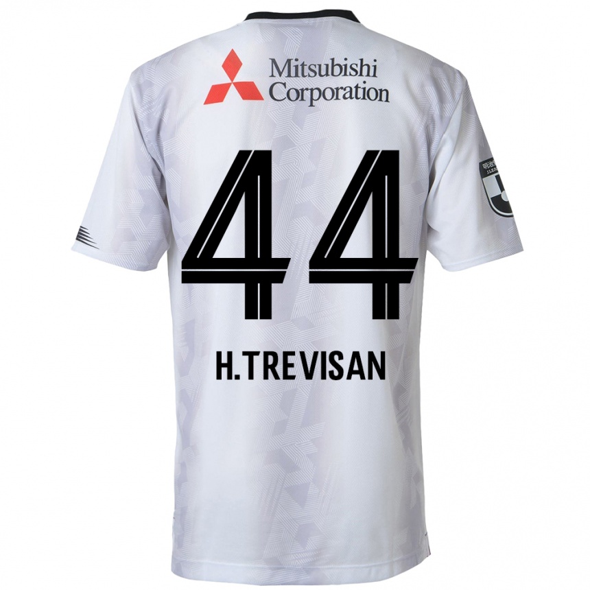 Niño Fútbol Camiseta Henrique Trevisan #44 Blanco Negro 2ª Equipación 2024/25